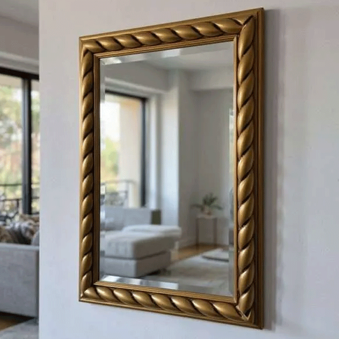 Amalia German-Made Wall Mirror - in Antique Silver or Gold