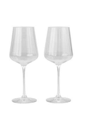 Livellara Milano - Set of 2 White Wine Crystal Glasses
