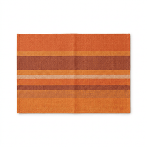 Striped Orange Woven Placemat