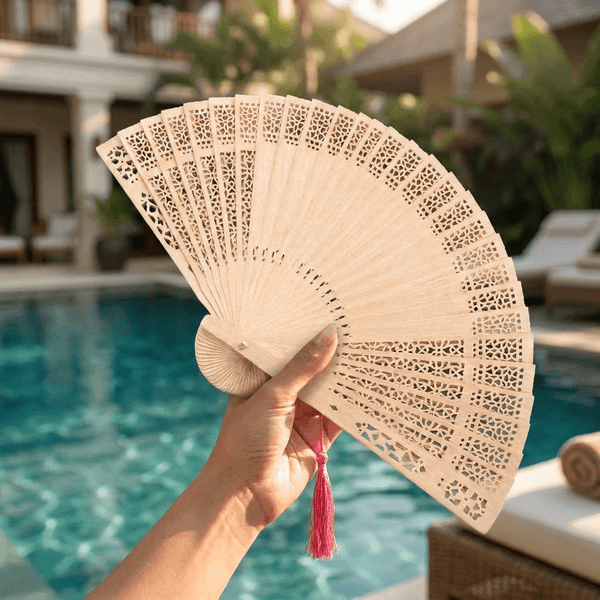 Handcrafted Wooden Folding Fan