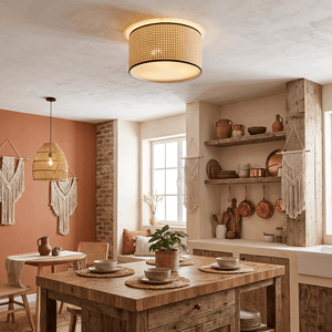 Nino LU Rattan Ceiling Lamp y Nino