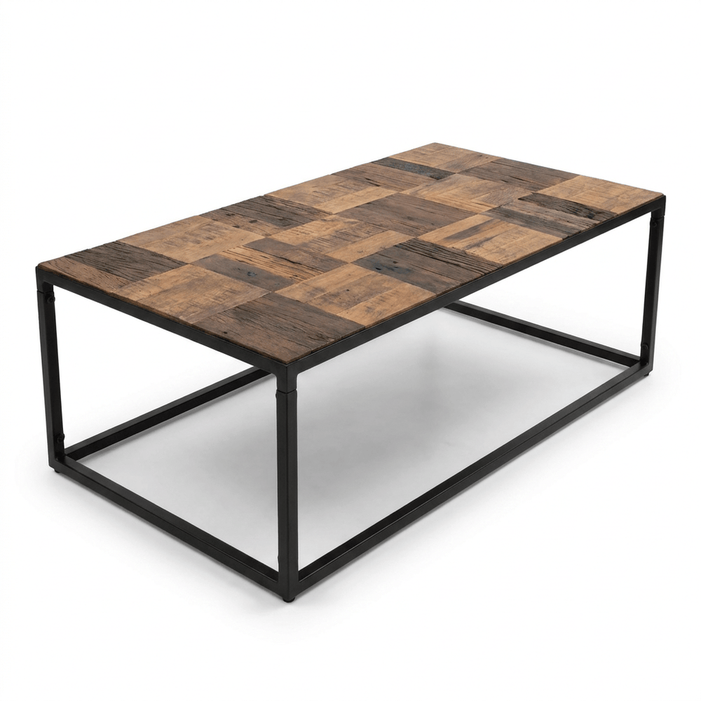 Binto Rustic Coffee Table 110 x 60 cm – Solid Mango Wood