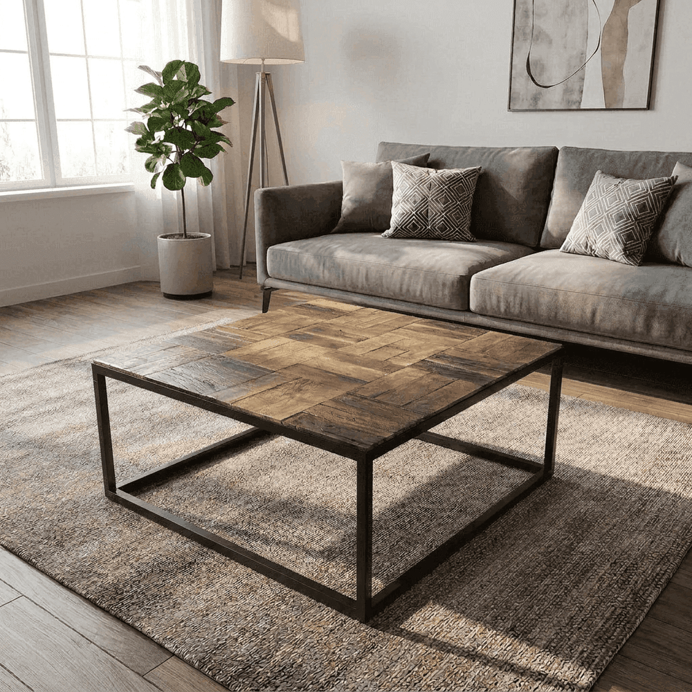Binto Solid Mango Wood Coffee Table