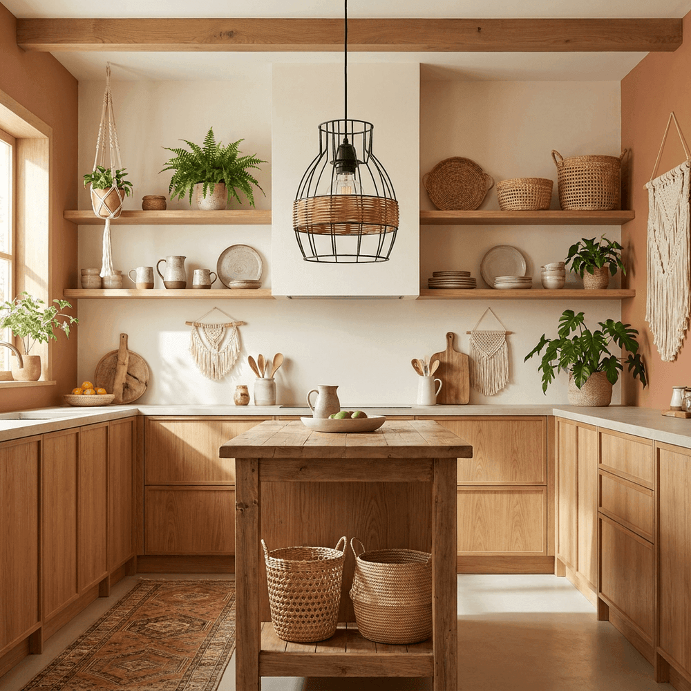 Nino KIMO Pendant Lamp with Rattan