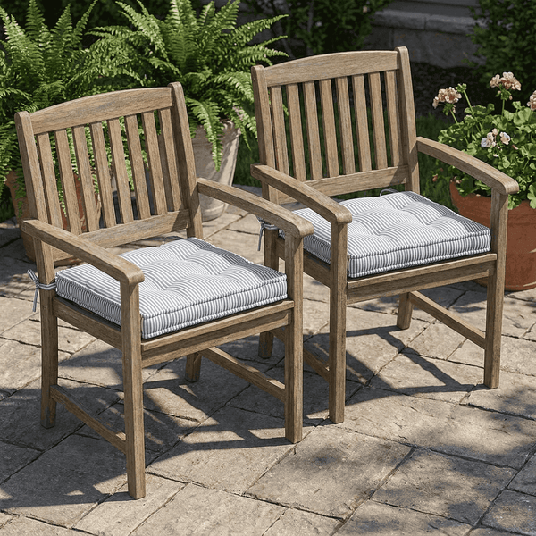 Savannah Farms Set of 2 Chair Pad Cushions 40x40 cm