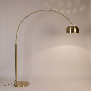 Metal Bow Floor Lamp Brass