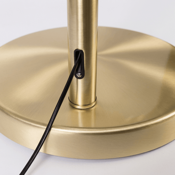 Metal Bow Floor Lamp Brass