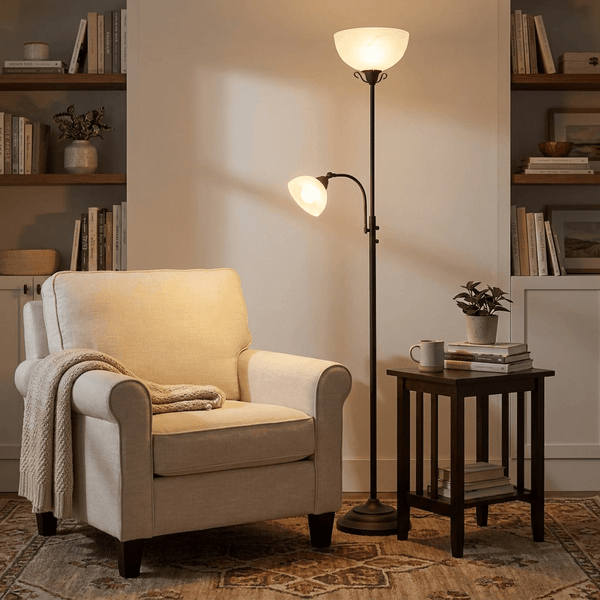 Black Steel Floor Lamp by Reality (displayed item)