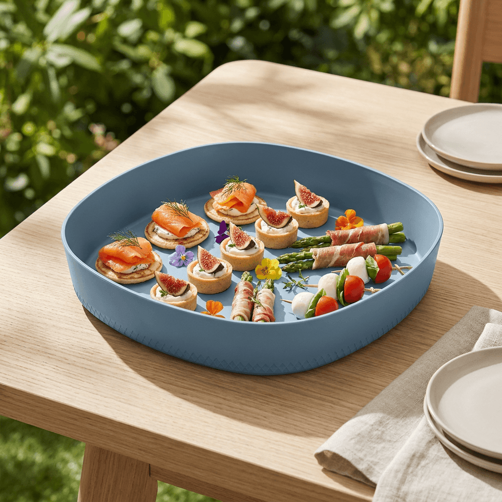 MOODS Blue Serving Plate 30 cm