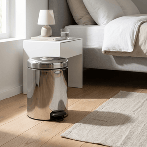 Brabantia Pedal Bin newIcon 5L Plastic Inner Bucket -Brilliant Steel