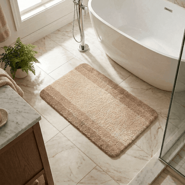 Spirella Beige Polyester Bath Mat 55 x 65 cm