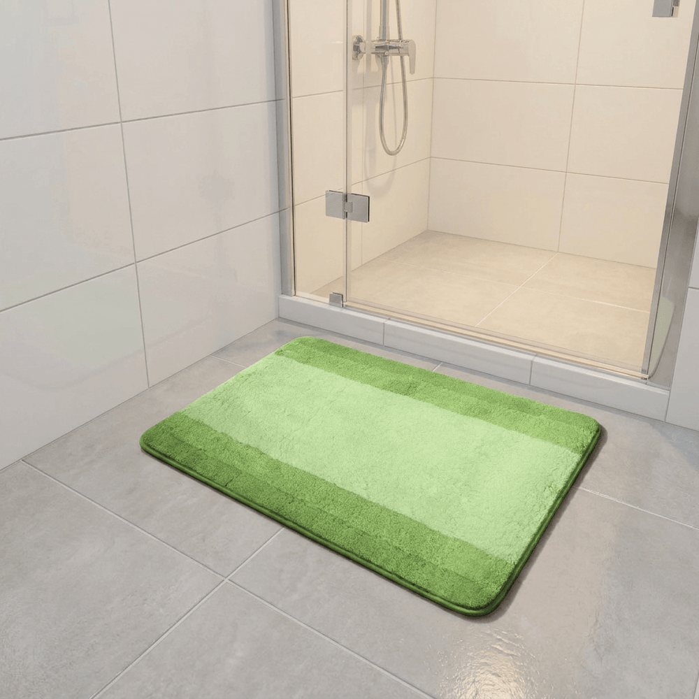 Spirella Polyester Green Bath Mat 55 x 65 cm