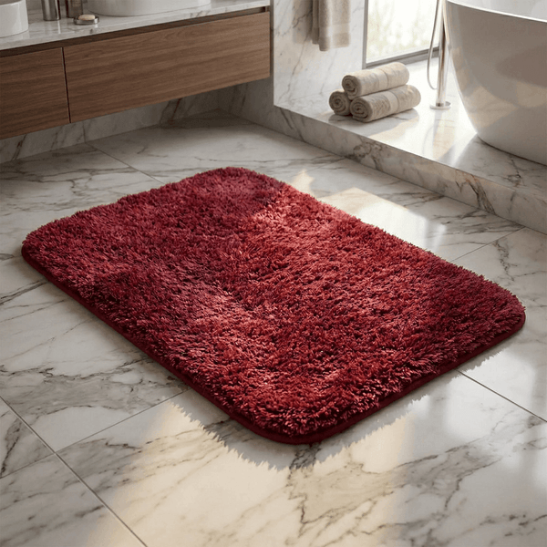 Spirella Brizzolo Bath Mat Wine Red 55 x 65 cm