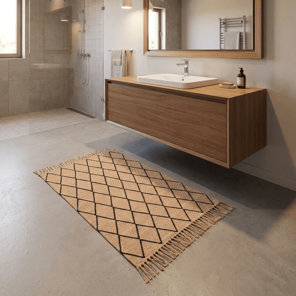 Wenko Bath Mat Calama Made of 100% Jute