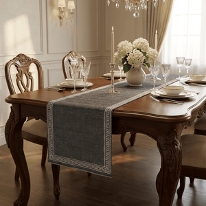 Black Table Runner 45x150 cm