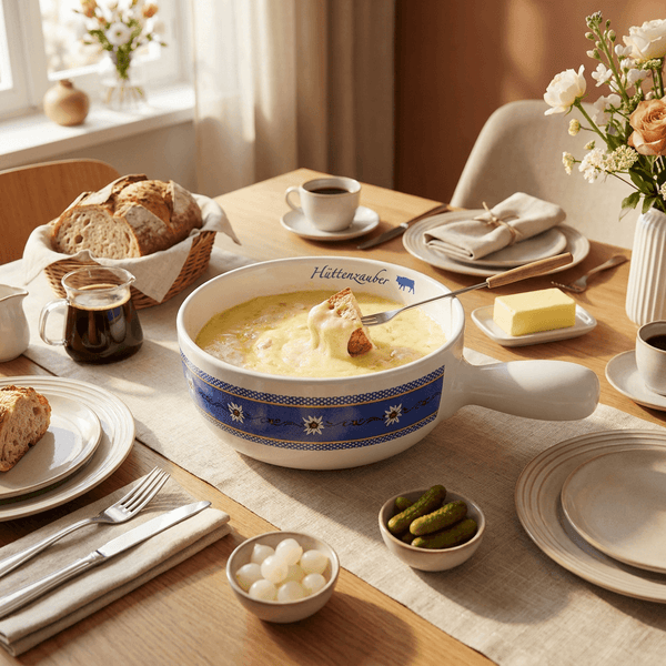 Migros Alpine Ceramic Fondue Bowl with Handle 22 cm