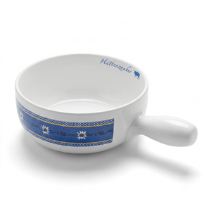 Migros Alpine Ceramic Fondue Bowl with Handle 22 cm