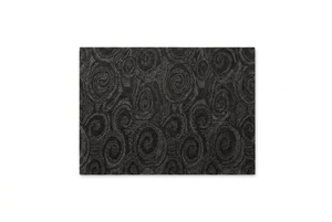 Black Floral Woven Placemat