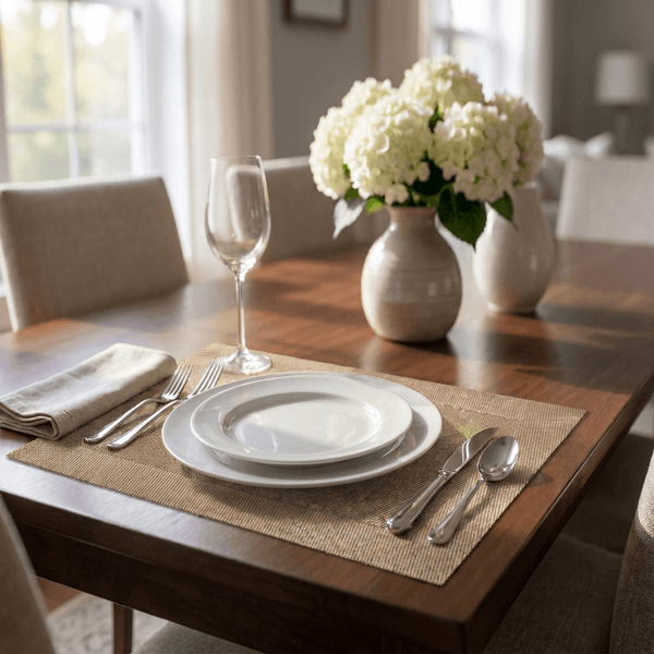 Beige Woven Dining Placemat