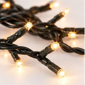 Noël 80 LED Warm White String Lights – 6 m – Indoor & Outdoor