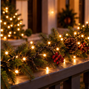 Noël 80 LED Warm White String Lights – 6 m – Indoor & Outdoor
