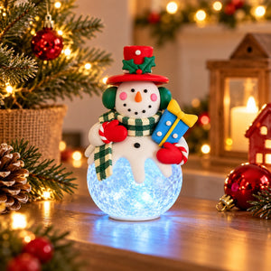 Migros Cucina & Tavola Santa colour-changing LED Christmas table light on white background