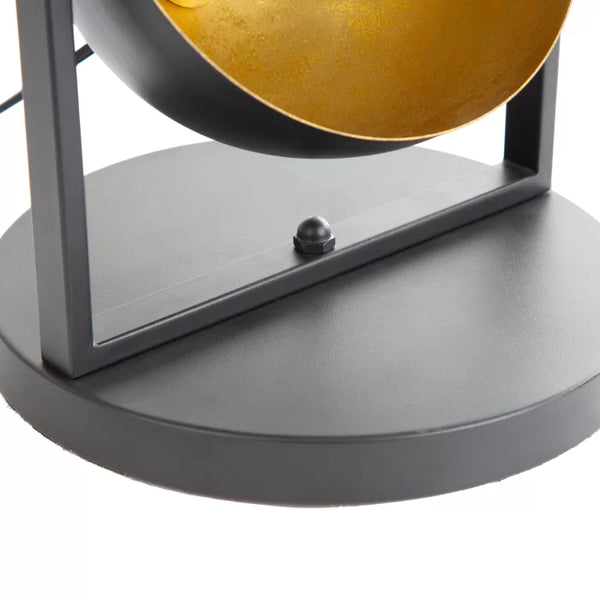 Nino Germany OLE Table Lamp – Rotatable Matte Black & Gold Designer Accent Light