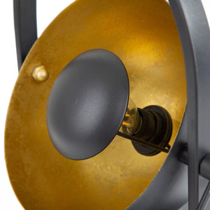 Nino Germany OLE Table Lamp – Rotatable Matte Black & Gold Designer Accent Light