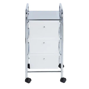 Wenko Household and Bathroom Trolley "MESSINA" with 3 Drawers