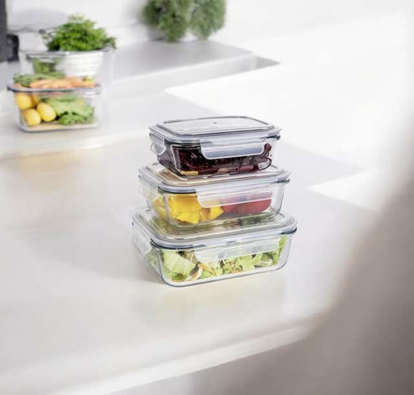 Wenko Glass food storage container Pacu 1L