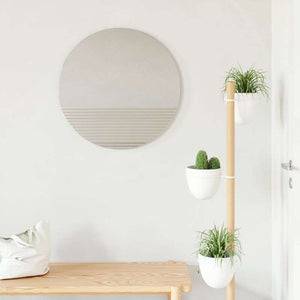 Umbra Ridge Wall Mirror 24" Clear – Round Decorative Mirror