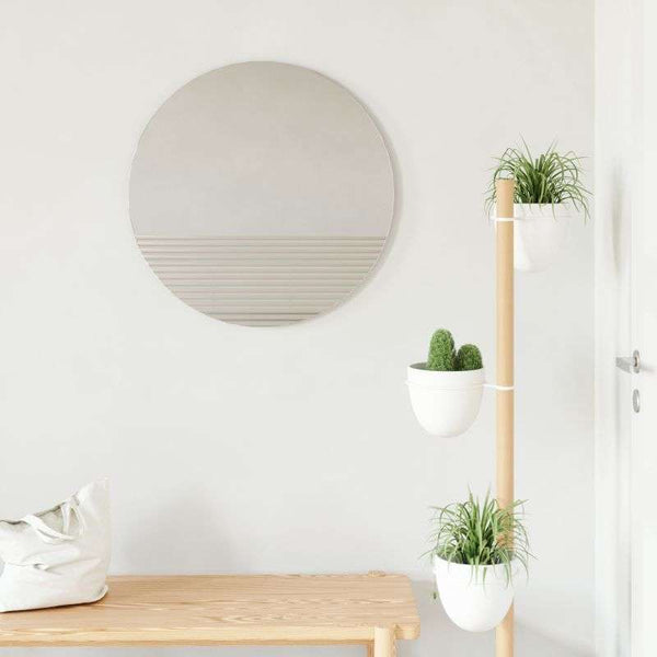 Umbra Ridge Wall Mirror 24" Clear – Round Decorative Mirror
