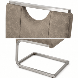 Close-up of the brushed stainless cantilever frame and integrated handle_1
