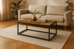 Coffee table in solid mango by Binto