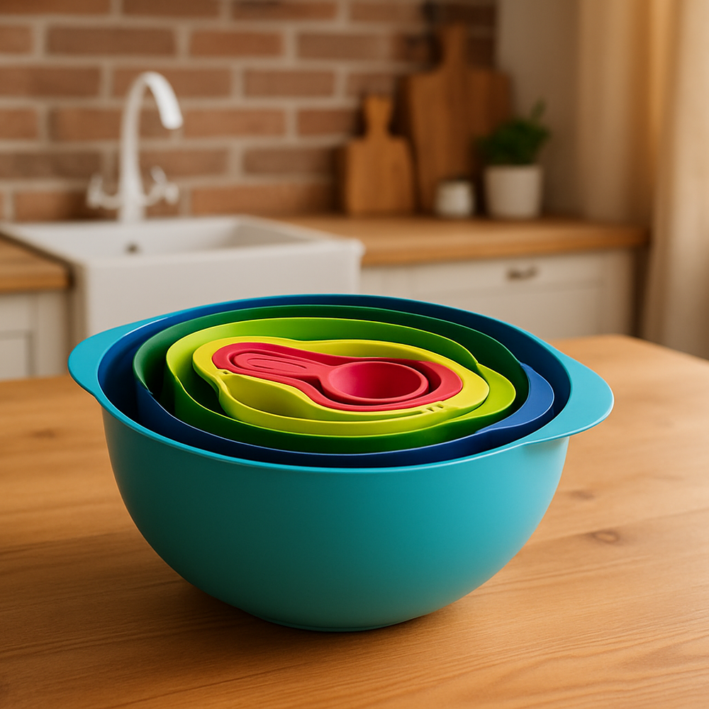 Joseph Joseph Duo 8-Piece Nesting Food Prep & Measuring Set – Space-Saving Multi-Color Kitchen Essential
