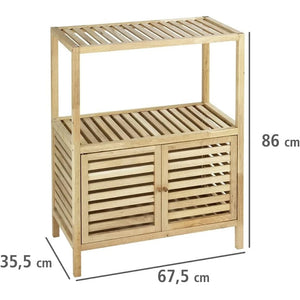 Wenko Norway Walnut Wood Bathroom Shelf & Cabinet – Versatile Storage Unit