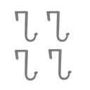Over-the-Door Clothes Hanger Hooks – Set of 2 in Black or Grey