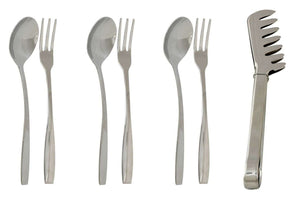 Fontignac 7-Piece Stainless Steel Spaghetti Set – Professional Pasta Serving Cutlery & Tongs