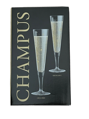 Ritzenhoff Champus Champagne Glass Set NIGHT SPARKLE and DAY SPARKLE by Kömer & Kupitz