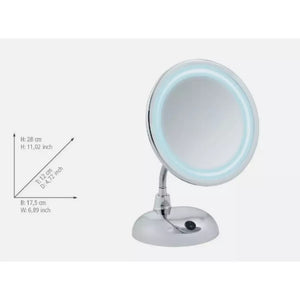 Wenko LED Cosmetic Standing Mirror With 3x Magnification