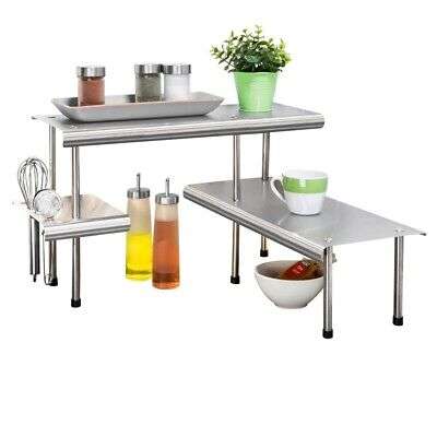 Wenko MASSIVO TRIO kitchen shelf, 3 tiers, stainless steel
