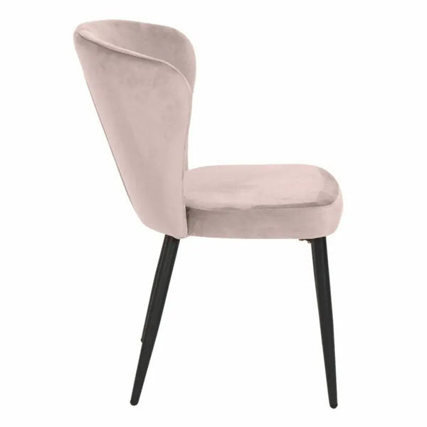 Norman Dining Chair Velvet Pink - by Musterring