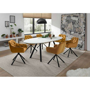 Claire Velvet Armchair – Grey or Gold Luxury Seating