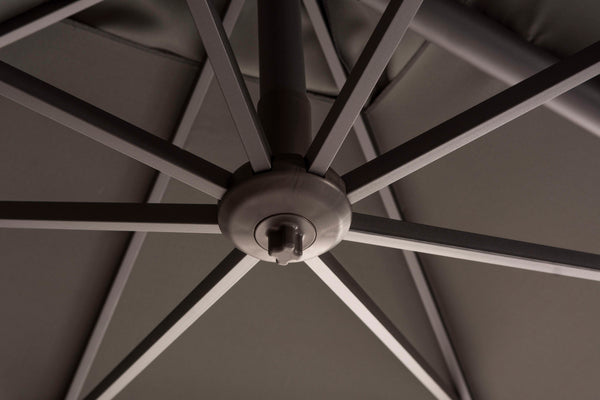 Parasol Roma Black/Taupe 3x3m