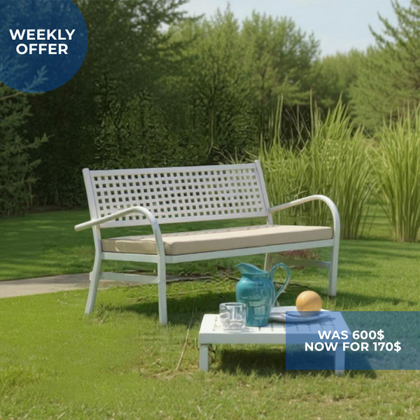 Alice two-Seater outdoor sofa- Powder Coating