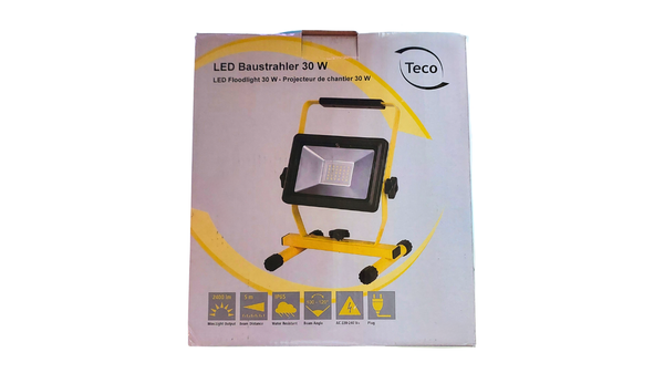 LED Construction Floodlight 30 W TECO Germany
