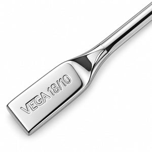 VEGA 18/10 stainless steel cocktail stirrer showing its long slim design and polished finish