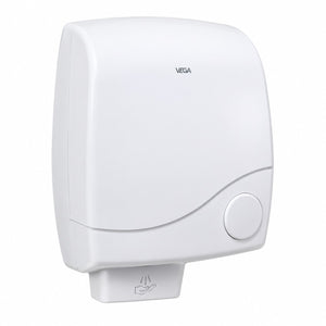 VEGA white wall-mounted 1800W electric hand dryer front view
