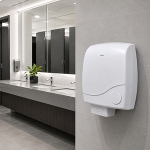 VEGA wall-mounted hand dryer in a luxury hotel restroom