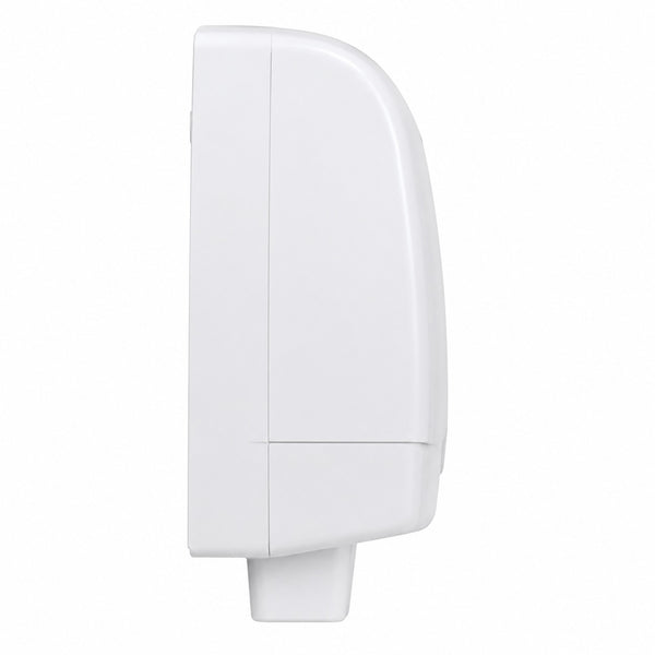Side profile of VEGA white electric hand dryer